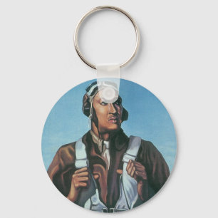 Keep Us Flying ~ Tuskeege Airman Sleutelhanger