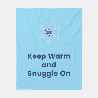 Keep warm and snuggle on throw fleece deken