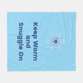 Keep warm and snuggle on throw fleece deken (Voorkant (Horizontaal))