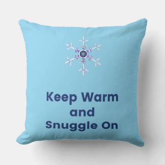 Keep warm and snuggle on throw kussen