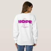 Keep Your Hope Alive Sweatshirt - Wit (Achterkant volledig)