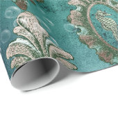  keepaardjes op lichtgroen cadeaupapier (Rol Hoek)