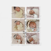 Keepasje Best Ma Ever Photo Collage Moederdag Fleece Deken (Voorkant)