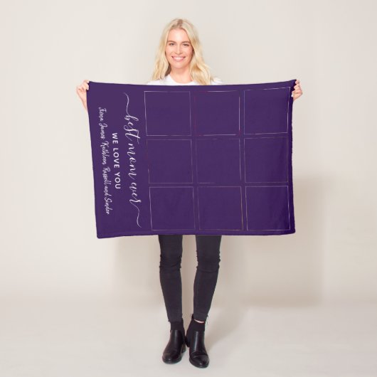 Keepasje Best Ma Ever Photo Collage Moederdag Fleece Deken (In situ)