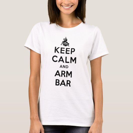 keepcalmand-armbalk t-shirt (Voorkant)