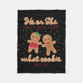 Keeper Of The Gender Reveal Gingerbread Auntie T S Fleece Deken (Voorkant)