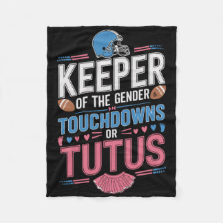 Keeper Of The Gender Touchdowns Or Tutus Gender Ba Fleece Deken