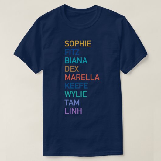 Keeper of the Lost Cities Characters T-shirt (Design voorkant)