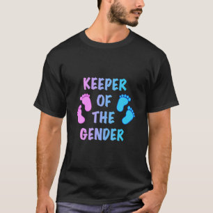 Keeper van de Gender Reveal Party Supplies Pink Bl T-shirt
