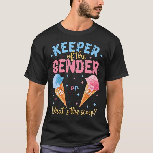 Keeper van het geslacht ijs Whats the Scoop Gen T-shirt (Voorkant)