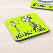 Keepin' Cool Monkey Bier Onderzetter (Linkerzijde)