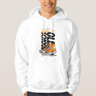 Keepin’ It Old School T-Shirt – Retro Orange Sneak