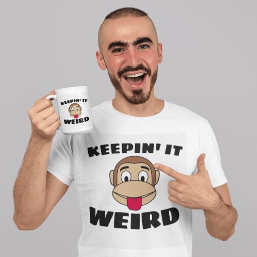 KEEPIN' IT WEIRD MEN'S FUNNY T-SHIRTS