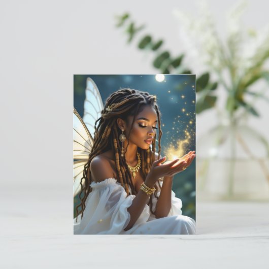 Keeping in Touch | Fairy and Gold Dust Briefkaart (Staand voorkant)