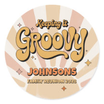 Keeping it Groovy Aangepaste familienaam Sunburst