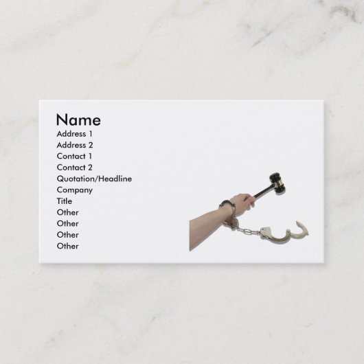 KeepingUpLaw073110, Naam, Adres 1, Adres 2,... Visitekaartje (Voorkant)