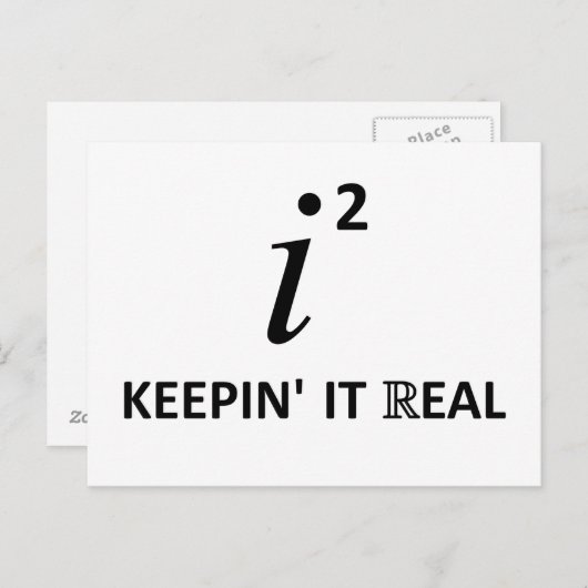 Keepin't Real Briefkaart (Voorkant / Achterkant)