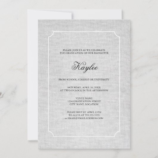 Keepomwille 4 Foto Modern Afstuderen Kaart (Achterkant)