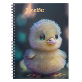 Keepomwille Cute Personalized Whimsical duck Notitieboek (Voorkant)