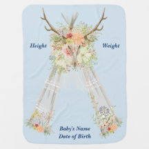 Keepomwille Personalized Newborn Blanket