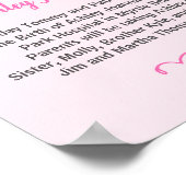 Keepomwille Photo Birth Announding Poster (Hoek)