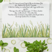 Keepomwille Recipe Sjabloon Gift Greenery Theedoek (Gevouwen)