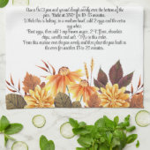 Keepomwille Recipe Thanksgiving Herfst herfst Cade Theedoek (Gevouwen)