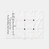 Keepomwille verbonden door Love 9 Photo Collage Fleece Deken (Voorkant (Horizontaal))