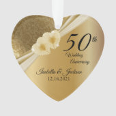 Keepsaké 50e anniversaire 💞 Mariage d'or (devant)