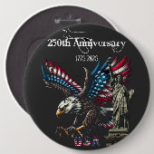 Keepsake Anniversary 250th USA Ronde Button 6,0 Cm (Voorkant /achterkant)