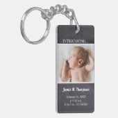 Keepsake Baby Foto Introducing Baby Custom Sleutelhanger (Voorkant Links)
