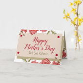 Keepsake  bloemige moderne elegante Moederdag Kaart (Gele Bloem)