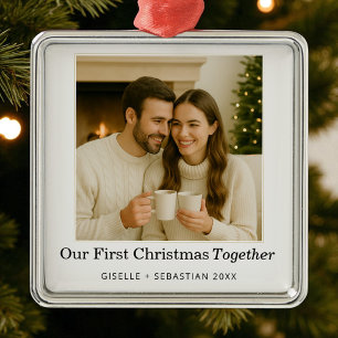 KeepSake Eerste Kerstfeest Samen Fotovakantie Metalen Ornament