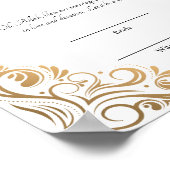 Keepsake Elegant lijst nikkah contract Poster (Hoek)