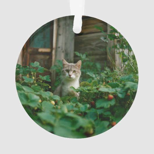Keepsake Family Cat 2 Sided Photo Ornament (achterkant)