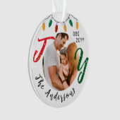 Keepsaké Family Photo White Joy Festive Noël (devant)