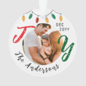 Keepsaké Family Photo White Joy Festive Noël (dos)