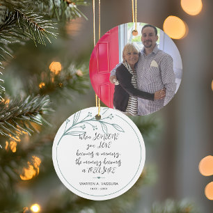 Keepsake Herinnering Geheugenschat Foto Ornament