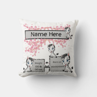 Keepsake kussen van de geboorte van een nieuwe bab