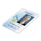 Keepsake Memorial  Bluebird Garden Bird  Magneet (Linkerzijde)