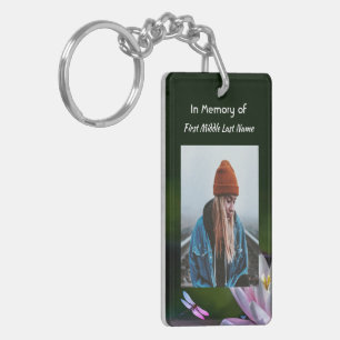 Keepsake Memorial Dragonfly Lotus Flower Sleutelhanger