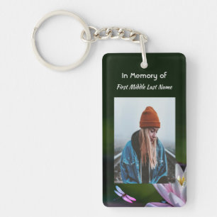 Keepsake Memorial Dragonfly Lotus Flower Sleutelhanger