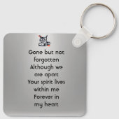 Keepsake Memorial Semi-Truck Tractor-trailer  Sleutelhanger (Achterkant)