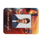 Keepsake Memorial  SemiTruck Tractor-trailer  Magneet (Horizontaal)