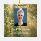 Keepsake Memorial Sunshine Golden Forest Keramisch Ornament (Voorkant)