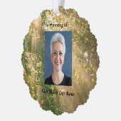 Keepsake Memorial Sunshine Golden Forest Ornament Kaart (Links)