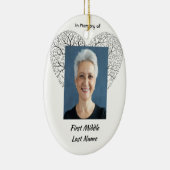 Keepsake Memorial  Tree of Life Heart Love Keramisch Ornament (Rechts)