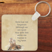 Keepsake Memorial  Watercolor Seals Animals Sleutelhanger (Achterkant)