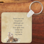 Keepsake Memorial  Watercolor Seals Animals Sleutelhanger (Achterkant)