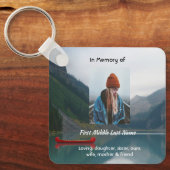 Keepsake Memorial Wilderness Lake Canoe Sleutelhanger (Voorkant)